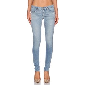 Rag & Bone The Skinny Mid-Rise Jeans in Harbour 28x28